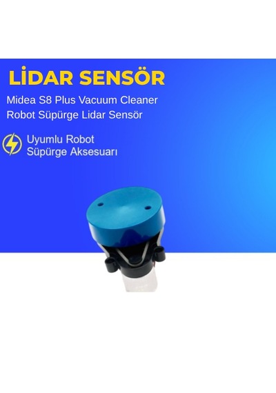 Midea S8 Plus Vacuum Cleaner Robot Süpürge Lidar Sensör