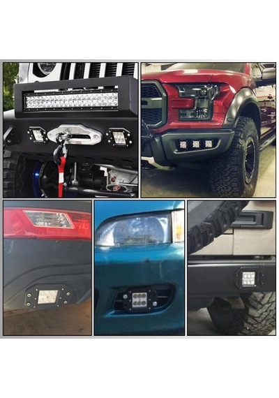 Off Road Led Çalışma Ve Tampon Sis Lambası 2 Adet 12-24v Traktör