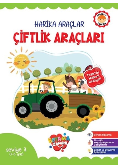 Harika Araçlar Çiftlik Araçları Seviye 3 4-5 Yaş