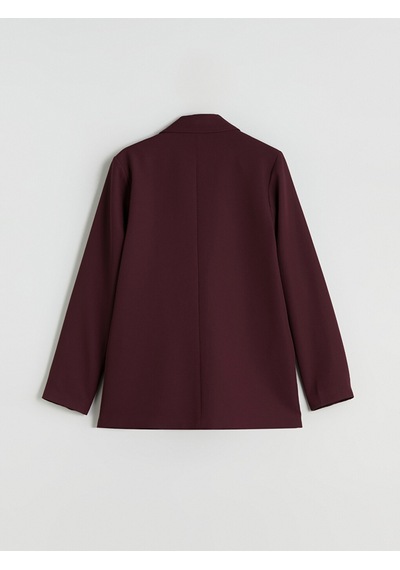 Lcw Vision Bordo Krep Kadın Blazer Ceket