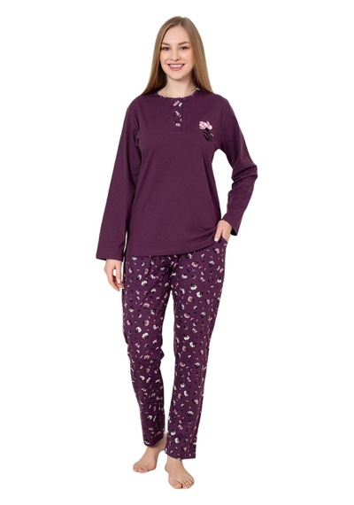 Abbas Erdem Erdem Pijama Takımı Dfn002 Mor