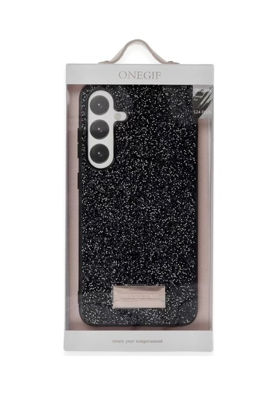 Samsung Galaxy Uyumlu A55 5g Bright Simli Kapak - Siyah Bz8683140745875