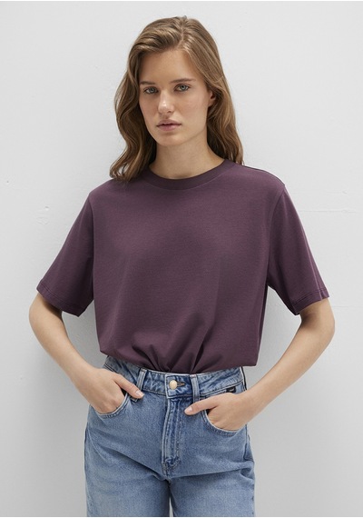Mavi - Bordo Basic Tişört 1600955-70434 Bordo