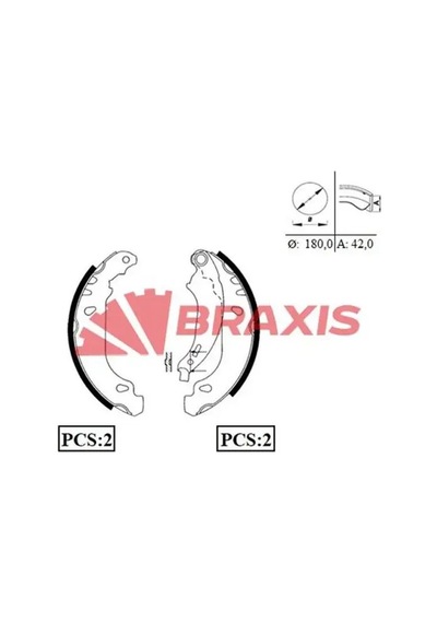 Dacia Logan Arka Fren Balatasi 2005-2013 Braxıs Ac0036