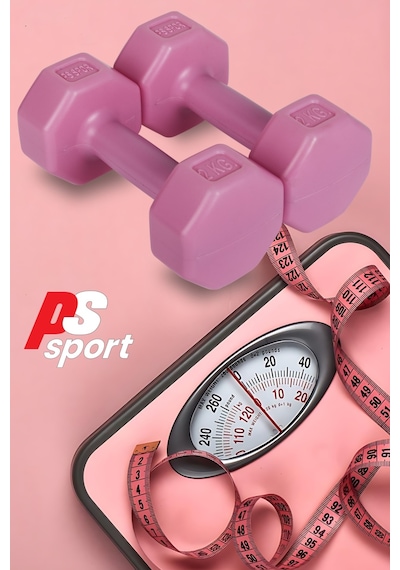 Psspor 2 Adet 2kg Pembe Renk Dambıl Seti 2 Adet 2kg Gönderim Yapılmaktadır