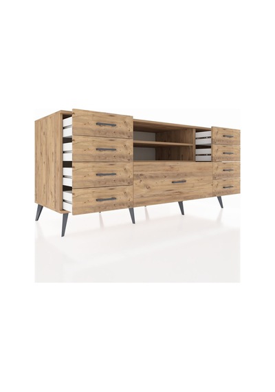 Kronos Konsol 2 Raflı 9 Çekmeceli 176x59x83 Çam-çam/çam Atlas Çam Kronos Konsol 2 Raflı 9 Çekmeceli 176x59x83 Çam-çam/çam Atlas Çam