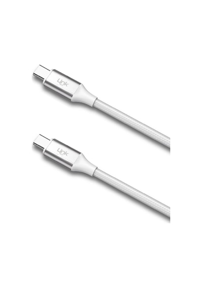 Linktech K598 Type-C to Type-C Örgü Metal Başlı Şarj ve Data Kabl