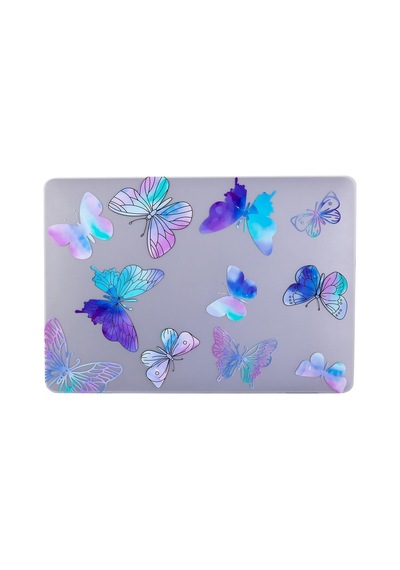 Macbook Air 13.6 İnç Papatya Desenli Kılıf A2681 A3113 A3240 A3449 M2 M3 M4 M5 Uyumlu Sert Kapak Hard Case Mor Belirtilmemiş