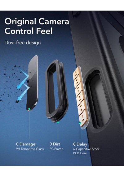 Esr Apple Uyumlu iPhone 16 Pro Halolock Magsafe Classic Hybrid Silikon Kılıf - Kamera Kontrol Buton Şeffaf Siyah Esr Apple Uyumlu iPhone 16 Pro Halolock Magsafe Classic Hybrid Silikon Kılıf - Kamera Kontrol Buton Şeffaf Siyah