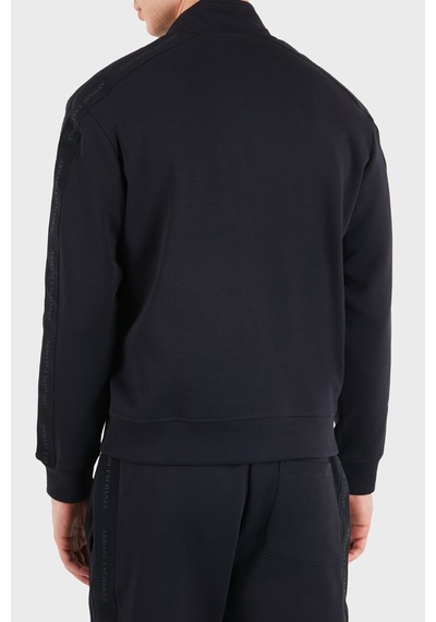 Armani Exchange Pamuk Karışımlı Dik Yaka Fermuarlı Sweat Erkek Sweat Xm003144 Af13047 Ub101 Lacivert