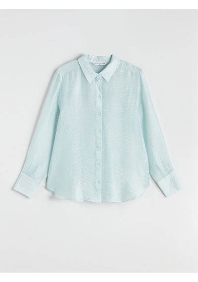 Lcwaıkıkı Classic Yeşil Oversize Kadın Gömlek