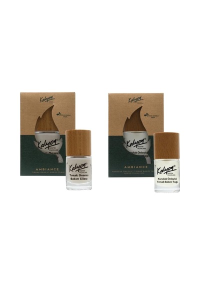 Kalyon Bitkisel Tırnak Onarıcı Bakım Cilası 11 Ml+  Tırnak Bakım Yağı Kenevir Tohumu Yağı 11 Ml
