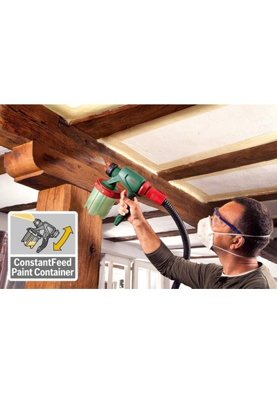 Home And Garden Pfs 5000 E Elektrikli Boya Püskürtme Sistemi, 1.200 Watt, Vernik, Cila Ve Duvar Boyası İçin, Yeşil Genel