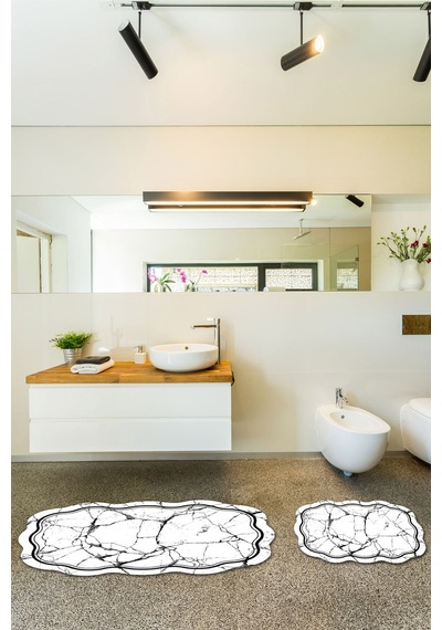 Alanur Fulya Lazer Kesim 2 Li Banyo Takimi St210192gr Beyaz