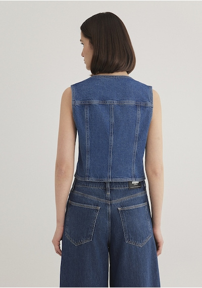 Mavi - Merlin Tencel X Refıbra Denim Yelek 1110265-85670 Mavi
