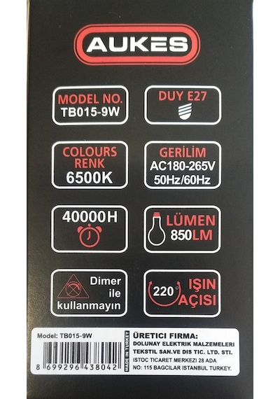 Led Ampul Radar Sensörlü 9W