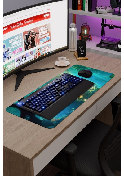 Ori And The Will Of The Wisps Dikişli Kauçuk Oyuncu Mousepad V3 - 70x30 Xl Gaming Mouse Pad