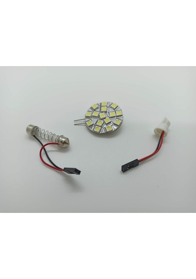 Smd 5050 G4 15 Ledli Ve 6 Ledli Proje Oto Tavan Spot Ampulü Lamba 15 Ledli