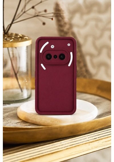 Nothing Phone 3a Uyumlu Kamera Çıkıntılı Mat Silikon Telefon Kılıfı