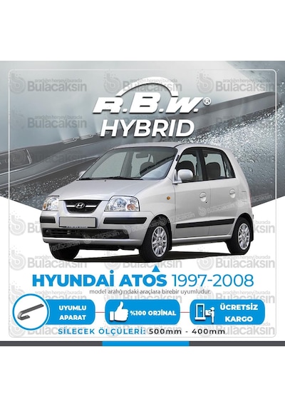 Hyundai Atos Ön Silecek Takımı (1997-2008) RBW Hibrit
