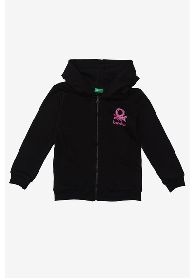 United Colors Of Benetton Kız Çocuk Siyah Sweatshirt Siyah