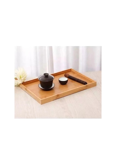 Hubrendy Tedarik Bambu Çok Amaçlı Düzenleyici Sunum Tepsisi 33 Cm X 22 Cm Royaleks-81287 Diğer