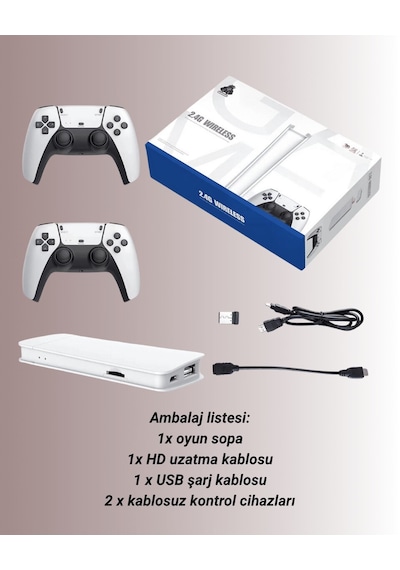 M15 Retro Konsol 20.000 Oyunlu Çift Gamepadli 4k Hdmı