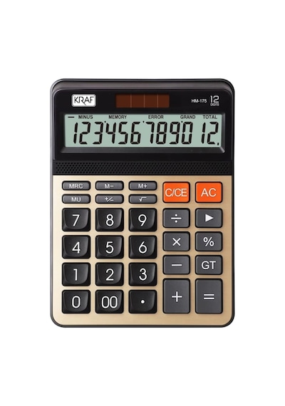Hesap Makinesi Masaüstü 12 Hane Hm-175 Gd Altın Genel