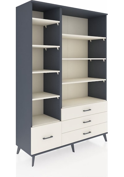 Hyperion Dolap 9 Raflı 4 Çekmeceli 132x44x195 Antrasit-aytaşı/aytaşı Aytası/aytası - Antrasıt Hyperion Dolap 9 Raflı 4 Çekmeceli 132x44x195 Antrasit-aytaşı/aytaşı Aytası/aytası - Antrasıt