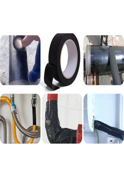 Siyah Pvc Bant 6 Adet 5cmx25m Izolasyon Bandı 50mm