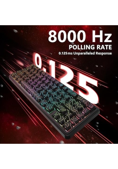 Attack Shark X65 He Manyetik Anahtarlı 65% Gaming Klavye 8000 Hz Ultra Hızlı Tepki, 0.01 Mm Rapid Trigger Hassasiyeti, Pbt Tuşlar, Rgb Aydınlatma, Qmk Desteği Black Contour Line Attack Shark X65 He Manyetik Anahtarlı 65% Gaming Klavye 8000 Hz Ultra Hızlı Tepki, 0.01 Mm Rapid Trigger Hassasiyeti, Pbt Tuşlar, Rgb Aydınlatma, Qmk Desteği Black Contour Line