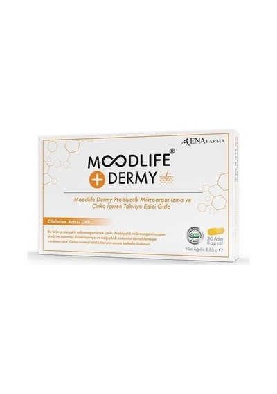 Moodlife Dermy Probiyotik Ve Çinko İçeren 30 Kapsül