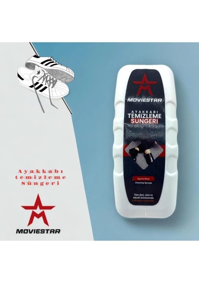 Qramed Moviestar Orthopedix Ayakkabı Temizleme Süngeri 75ml Çok Renkli