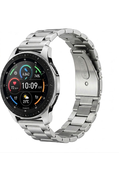 Huawei Watch Gt6/gt5/gt4/gt3/gt3 Pro 46mm Paslanmaz Solid Çelik Metal Kordon 22mm