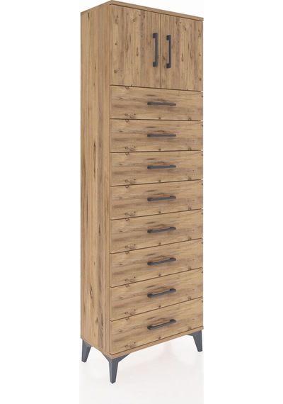 Arges Dolap 2 Raflı 8 Çekmeceli 2 Kapaklı 60x30x182 Çam-çam Çam Arges Dolap 2 Raflı 8 Çekmeceli 2 Kapaklı 60x30x182 Çam-çam Çam