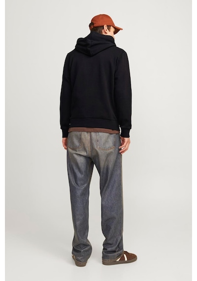 Jack & Jones Jjecorp Logo Sweat Hood Siyah Erkek Sweatshirt 000000000102016884 Siyah
