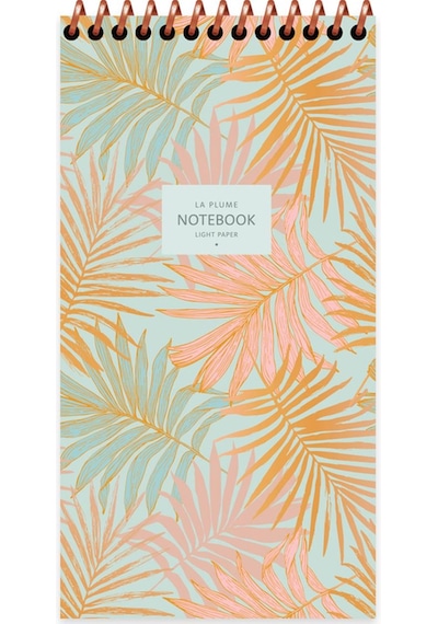 Keskin Color 10x19 Cm Çizgili Bloknot La Plume Leaves Turuncu