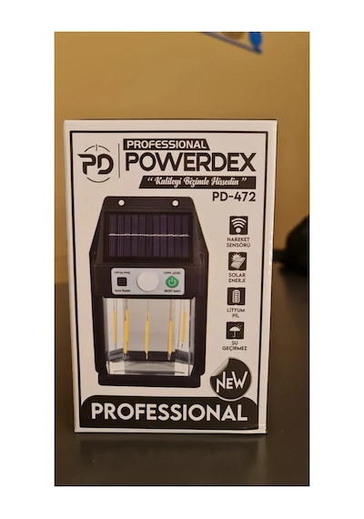 Powerdex Pd-472 Professional Solar Kamp Ve Enerji Masa Lambası Siyah