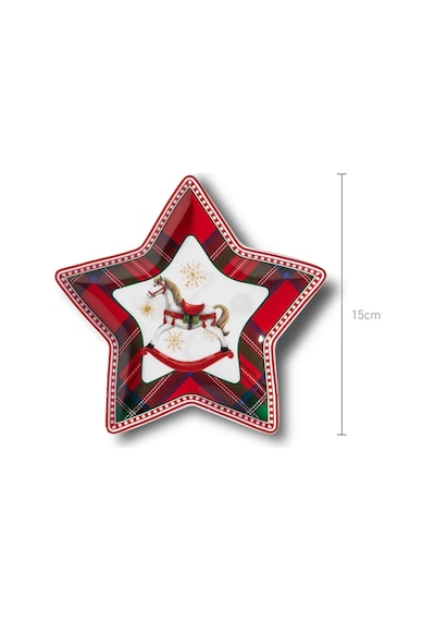 Korkmaz Jolly Collection 4lü Yıldız Çerezlik A640-06 Çok Renkli