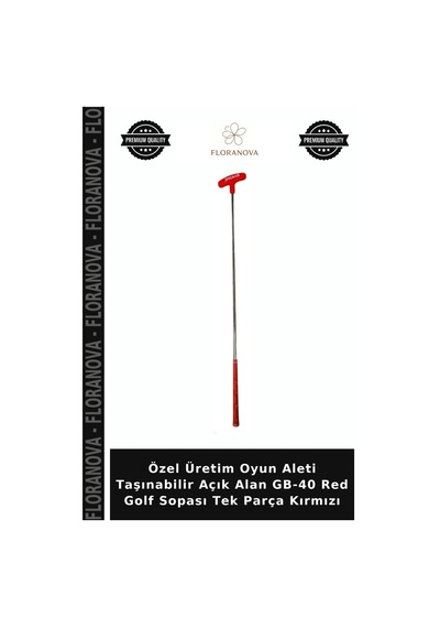Özel Üretim Oyun Aleti Taşınabilir Açık Alan Gb-40 Red Golf Sopası Tek Parça Kırmızı