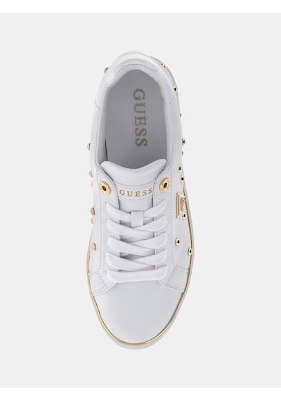 Guess Bonitah Studs Kadın Spor Ayakkabı Flpbonele12 Beyaz