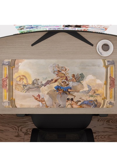 Ortaçağ Sanat Oyuncu Gaming Mouse Pad Kauçuk Kaymaz Taban Mousepad V1, 70x30 Xl