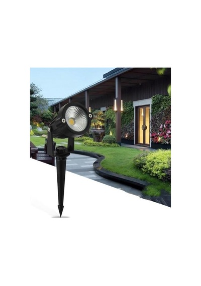 5 Watt Kazıklı Çim Armatürü Siyah Rozanslı Bahçe Armatürü Beyaz Çok Renkli