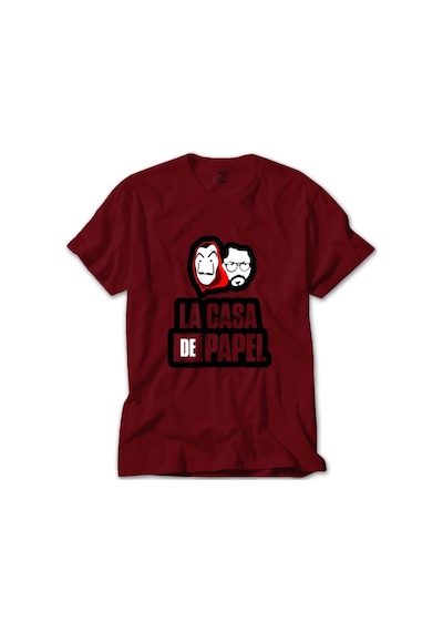 La Casa De Papel With El Professor Kırmızı Tişört-Kırmızı