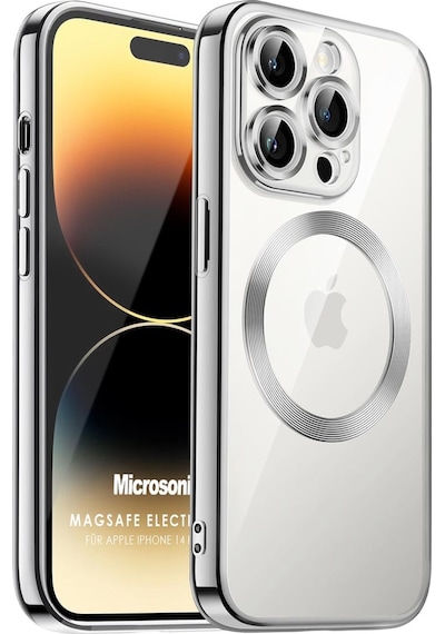 Microsonic Apple Uyumlu iPhone 14 Pro Max Kılıf Magsafe Luxury Electroplate