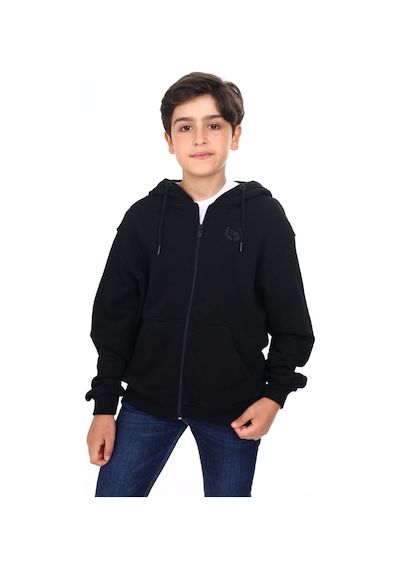 Toontoy Kids Toontoy Erkek Çocuk Kapüşonlu Fermuarlı Cepli Düşük Omuz Baskılı Örme Hırka - 3 İplik Şardonsuz Siyah Toontoy Kids Toontoy Erkek Çocuk Kapüşonlu Fermuarlı Cepli Düşük Omuz Baskılı Örme Hırka - 3 İplik Şardonsuz Siyah
