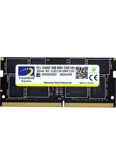 TWINMOS 16GB 3200Mhz DDR4 MDD416GB3200N NOTEBOOK RAM