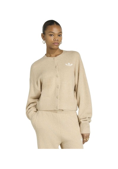 Khathr Adidas Kadın Günlük Sweatshirt Ess Cardigan Ia4456 Kahverengi