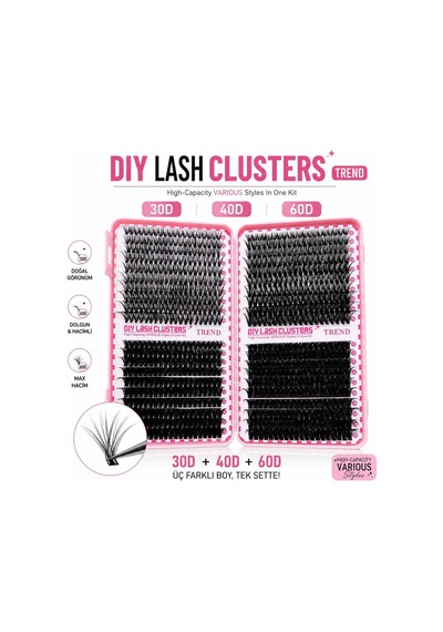 Dıy Kirpik 800 Adet Takma Kirpik Seti Remover Kitap Model Takma Kirpik Seti