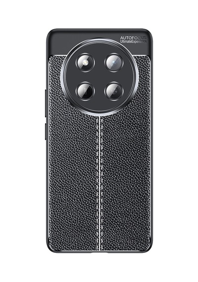 Honor Magic 7 Lite Kılıf Deri Görünümlü Silikon Kamera Korumalı Üstün Koruma Pazarplus Siyah